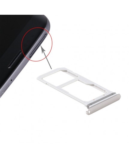 Tiroir Sim/SD Samsung Galaxy S7 (G930F) - Blanc