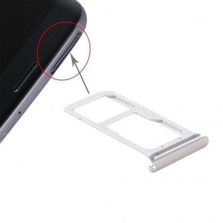 Tiroir Sim/SD Samsung Galaxy S7 (G930F) - Blanc