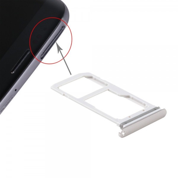 Tiroir Sim/SD Samsung Galaxy S7 (G930F) - Blanc