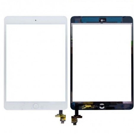Vitre Tactile Assemblée Ipad Mini et Mini 2 Qualité Supérieure - Blanc