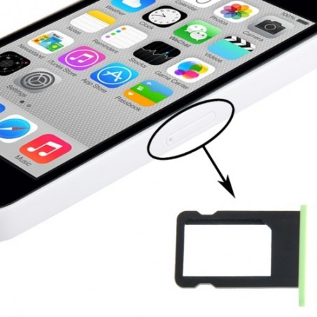 Tiroir Sim iPhone 5C - Vert
