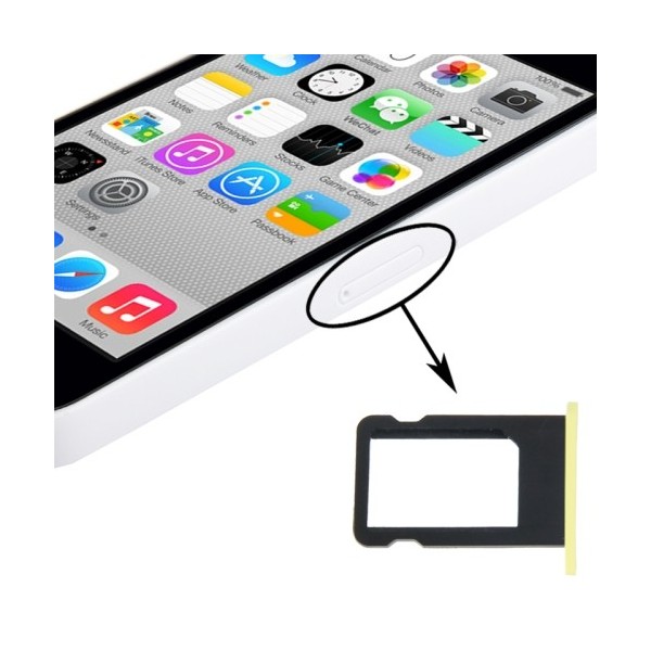 Tiroir Sim iPhone 5C - Jaune