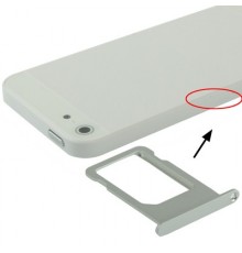 Tiroir Sim iPhone 5 - Argent