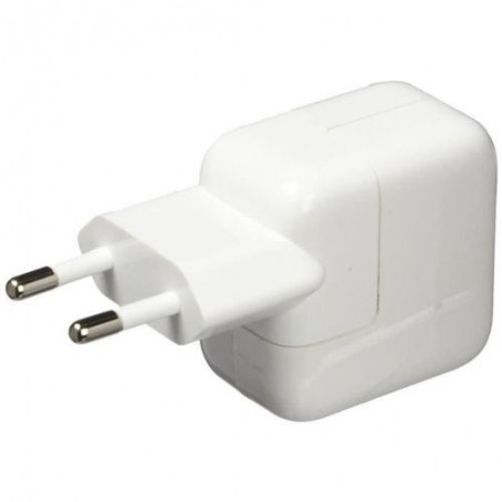 Bloc Chargeur Secteur USB pour iPhone et Ipad - 12W Blanc