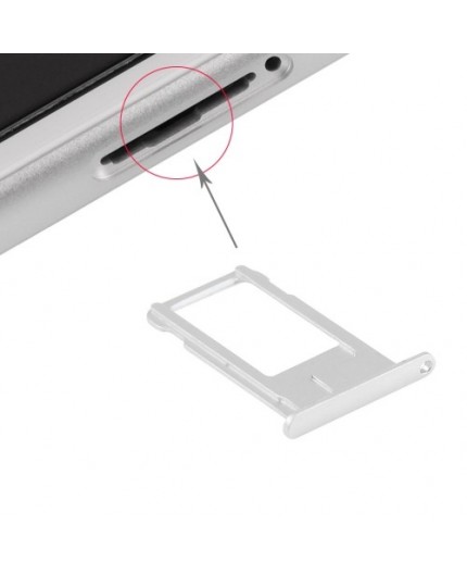 Tiroir Sim iPhone 6 Plus - Argent