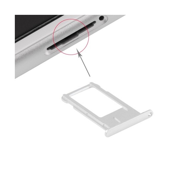Tiroir Sim iPhone 6 Plus - Argent