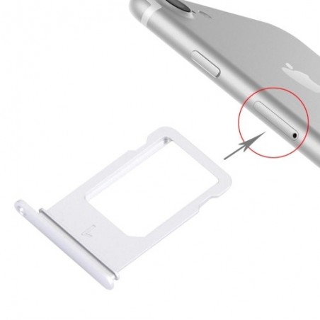 Tiroir Sim iPhone 7 - Argent