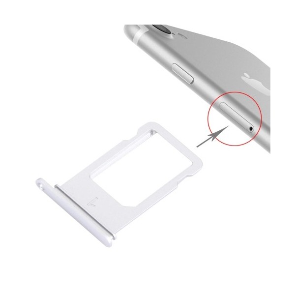 Tiroir Sim iPhone 7 - Argent