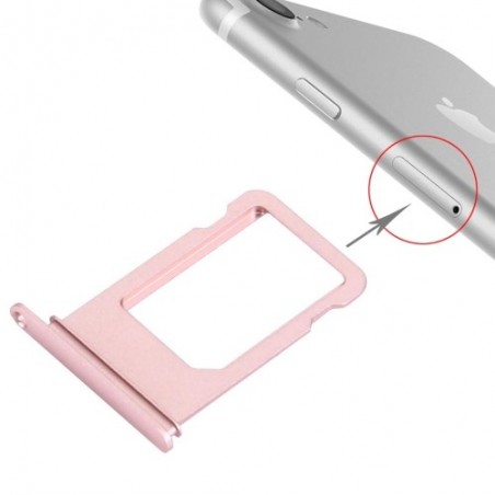 Tiroir Sim iPhone 7 - OR Rose