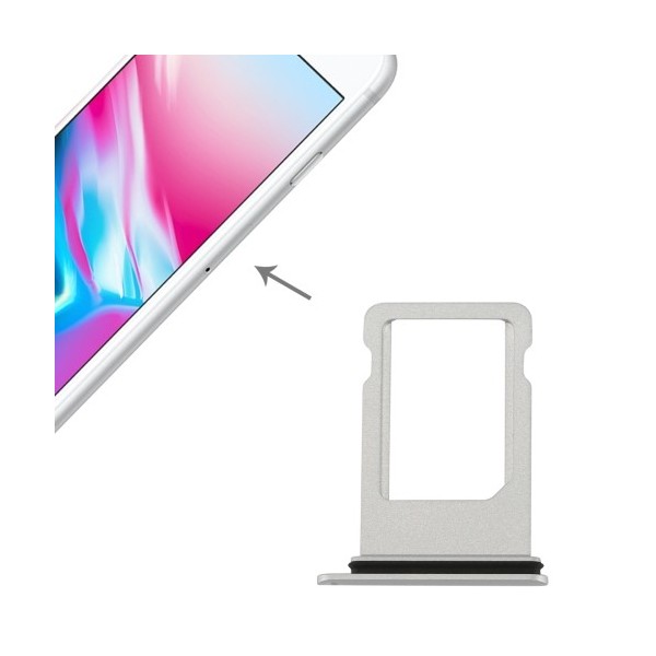 Tiroir Sim iPhone 8,SE (2020) et SE (2022) - Argent