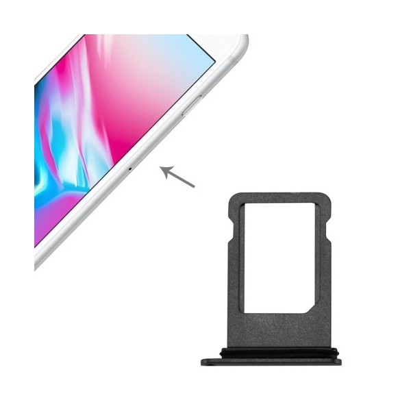Tiroir Sim iPhone 8, SE (2020) et SE (2022) - Noir