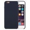 Coque Silicone Gomme intérieur façon velours iPhone 6 et 6S - Bleu Nuit