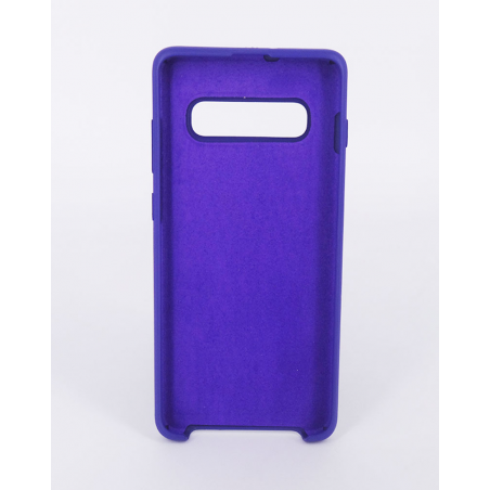 Coque Silicone Gomme Intérieur Façon Velours Samsung Galaxy S10 Plus (G975F) - Violet Ultra