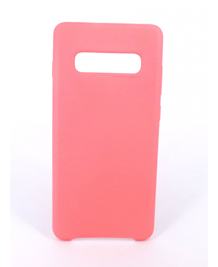 Coque Silicone Gomme Intérieur Façon Velours Samsung Galaxy S10 Plus (G975F) - Rose Saumon