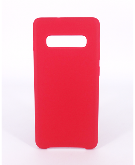 Coque Silicone Gomme Intérieur Façon Velours Samsung Galaxy S10 Plus (G975F) - Framboise