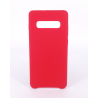 Coque Silicone Gomme Intérieur Façon Velours Samsung Galaxy S10 Plus (G975F) - Framboise