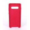 Coque Silicone Gomme Intérieur Façon Velours Samsung Galaxy S10 Plus (G975F) - Framboise