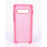 Coque Silicone Gomme Intérieur Façon Velours Samsung Galaxy S10 (G973F) - Rose Clair