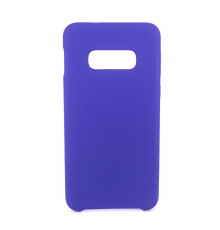 Coque Silicone Gomme Intérieur Façon Velours Samsung Galaxy S10e (G970F) - Violet Ultra
