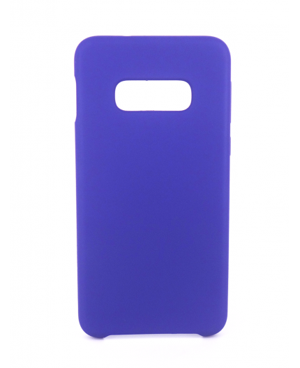 Coque Silicone Gomme Intérieur Façon Velours Samsung Galaxy S10e (G970F) - Violet Ultra