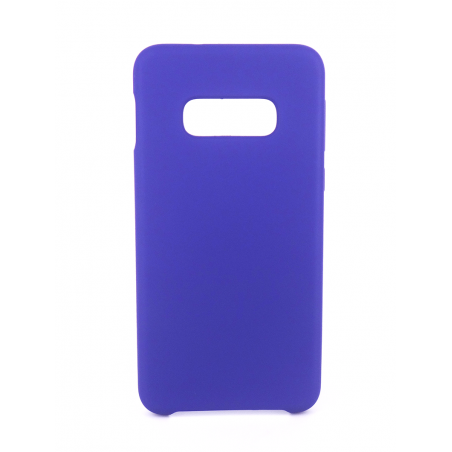 Coque Silicone Gomme Intérieur Façon Velours Samsung Galaxy S10e (G970F) - Violet Ultra