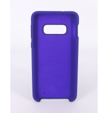 Coque Silicone Gomme Intérieur Façon Velours Samsung Galaxy S10e (G970F) - Violet Ultra