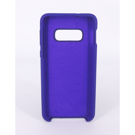 Coque Silicone Gomme Intérieur Façon Velours Samsung Galaxy S10e (G970F) - Violet Ultra