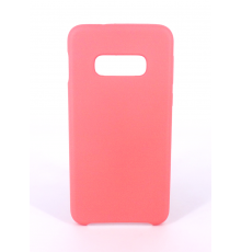 Coque Silicone Gomme Intérieur Façon Velours Samsung Galaxy S10e (G970F) - Rose Saumon