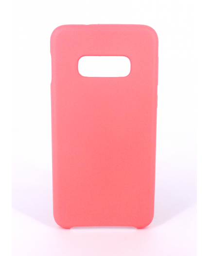 Coque Silicone Gomme Intérieur Façon Velours Samsung Galaxy S10e (G970F) - Rose Saumon