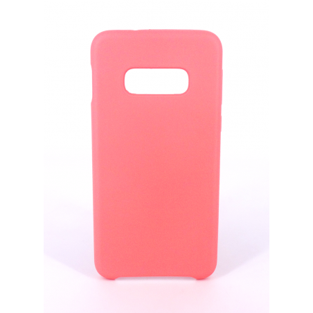Coque Silicone Gomme Intérieur Façon Velours Samsung Galaxy S10e (G970F) - Rose Saumon