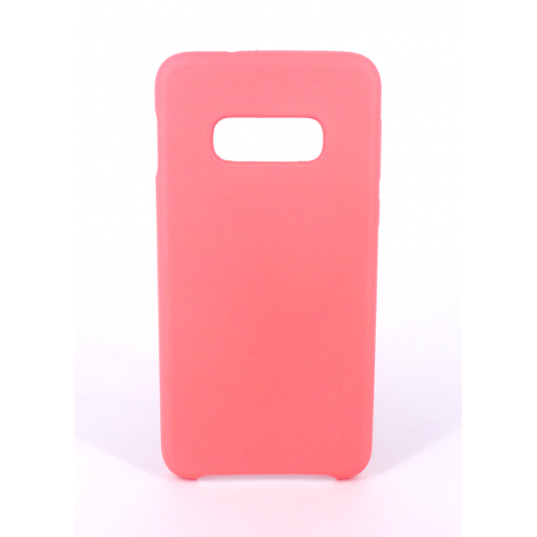 Coque Silicone Gomme Intérieur Façon Velours Samsung Galaxy S10e (G970F) - Rose Saumon