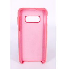 Coque Silicone Gomme Intérieur Façon Velours Samsung Galaxy S10e (G970F) - Rose Saumon