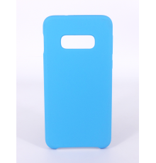 Coque Silicone Gomme Intérieur Façon Velours Samsung Galaxy S10e (G970F) - Bleu Ciel