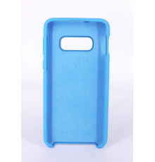 Coque Silicone Gomme Intérieur Façon Velours Samsung Galaxy S10e (G970F) - Bleu Ciel