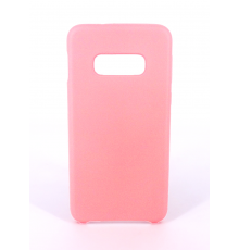 Coque Silicone Gomme Intérieur Façon Velours Samsung Galaxy S10e (G970F) - Rose Clair