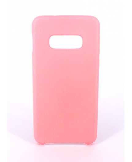 Coque Silicone Gomme Intérieur Façon Velours Samsung Galaxy S10e (G970F) - Rose Clair