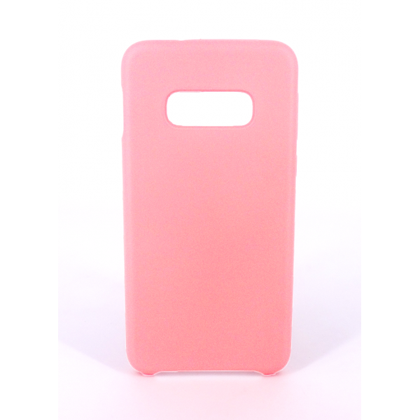 Coque Silicone Gomme Intérieur Façon Velours Samsung Galaxy S10e (G970F) - Rose Clair