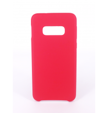 Coque Silicone Gomme Intérieur Façon Velours Samsung Galaxy S10e (G970F) - Framboise