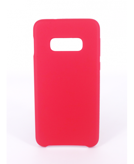 Coque Silicone Gomme Intérieur Façon Velours Samsung Galaxy S10e (G970F) - Framboise