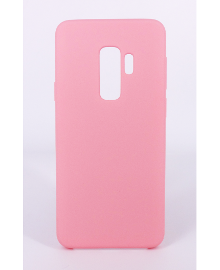 Coque Silicone Gomme Intérieur Façon Velours Samsung Galaxy S9 Plus (G965F) - Rose Clair