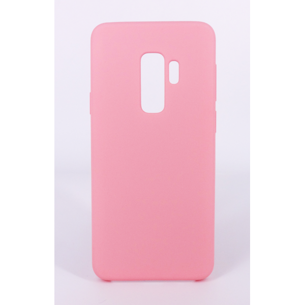 Coque Silicone Gomme Intérieur Façon Velours Samsung Galaxy S9 Plus (G965F) - Rose Clair