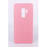Coque Silicone Gomme Intérieur Façon Velours Samsung Galaxy S9 Plus (G965F) - Rose Clair