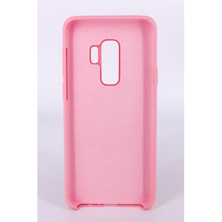 Coque Silicone Gomme Intérieur Façon Velours Samsung Galaxy S9 Plus (G965F) - Rose Clair