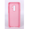 Coque Silicone Gomme Intérieur Façon Velours Samsung Galaxy S9 Plus (G965F) - Rose Clair