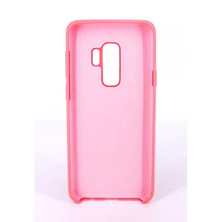 Coque Silicone Gomme Intérieur Façon Velours Samsung Galaxy S9 (G960F) - Rose Saumon