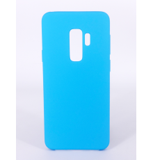 Coque Silicone Gomme Intérieur Façon Velours Samsung Galaxy S9 (G960F) - Bleu Ciel