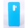 Coque Silicone Gomme Intérieur Façon Velours Samsung Galaxy S9 (G960F) - Bleu Ciel