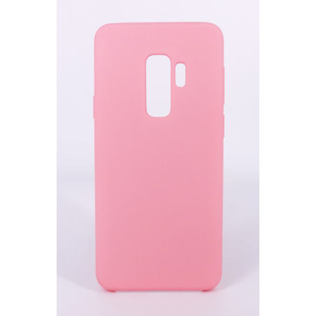Coque Silicone Gomme Intérieur Façon Velours Samsung Galaxy S9 (G960F) - Rose Clair