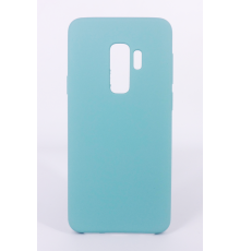 Coque Silicone Gomme Intérieur Façon Velours Samsung Galaxy S9 (G960F) - Bleu Méditerranée