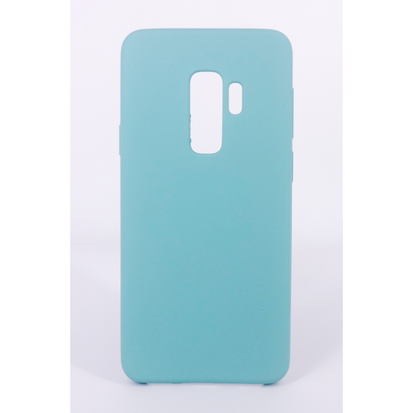 Coque Silicone Gomme Intérieur Façon Velours Samsung Galaxy S9 (G960F) - Bleu Méditerranée